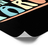 I Don't Feel Tardy Tardiness Funny Sayings Distres Poster (Ecke)