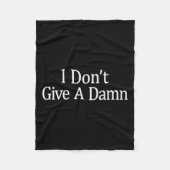 I Don't Give A - Fleecedecke (Vorderseite)