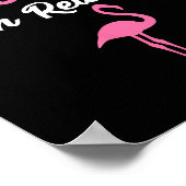 I Don't Give A Flock I'm Retired Funny Flamingo Poster (Ecke)