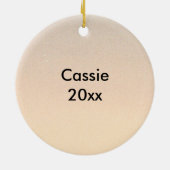 I Don't Give a Hoot Owl Custom Keramik Ornament (Hinten)