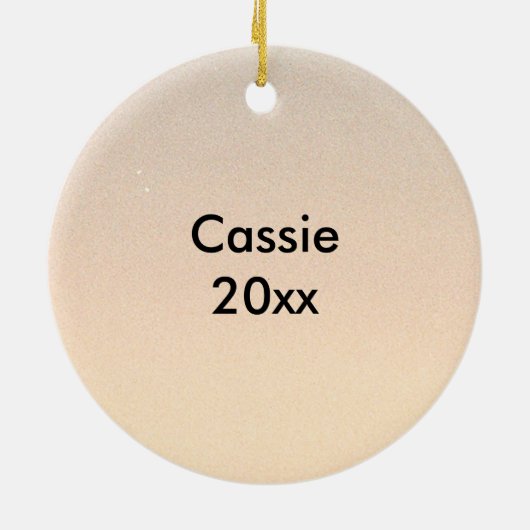 I Don't Give a Hoot Owl Custom Keramik Ornament (Hinten)