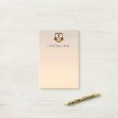 I Don't Give a Hoot Owl Custom Post-it Klebezettel (Auf Schreibtisch)