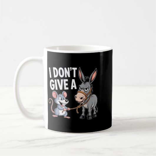 I Don't Give A Rats Mouse Funny Sarcastic Animal Kaffeetasse (Links)