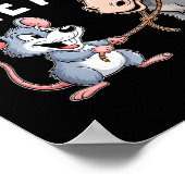 I Don't Give A Rats Mouse Funny Sarcastic Animal  Poster (Ecke)