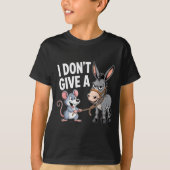I Don't Give A Rats Mouse Funny Sarcastic Animal T-Shirt (Vorderseite)
