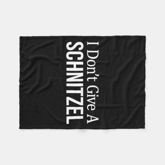 I Don't Give A Schnitzel - Fleecedecke (Vorderseite (Horizontal))
