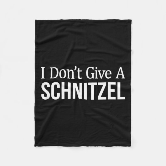 I Don't Give A Schnitzel - Fleecedecke (Vorderseite)