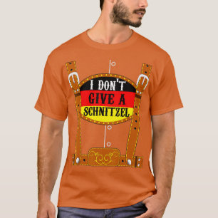I Dont Give A Schnitzel Funny Oktoberfest Lederho T-Shirt