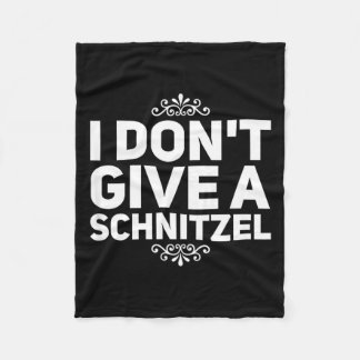 I Don't Give A Schnitzel Shirt Funny German Tee Fleecedecke
