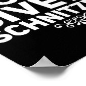 I Don't Give A Schnitzel Shirt Funny German Tee  Poster (Ecke)