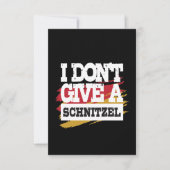 I Dont Give Schnitzel Oktoberfest Karte (Vorderseite)