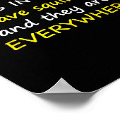 I Don't Have My Ducks In A Row.  Poster (Ecke)