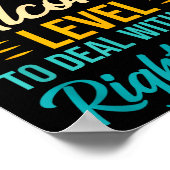 I Don't Have The Blood Alcohol Level To With You  Poster (Ecke)