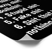 I Don't Have Time For - Funny Sarcastic Saying Nov Poster (Ecke)