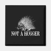 I Don't Hug Apparel Funny Introvert Rcune Tee - Un Magnet (Vorne)
