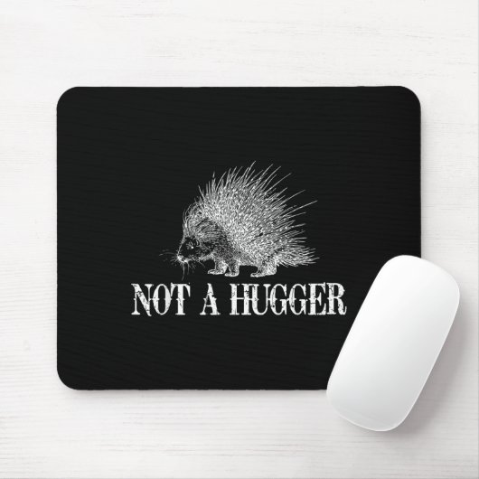 I Don't Hug Apparel Funny Introvert Rcune Tee - Un Mousepad (Mit Mouse)