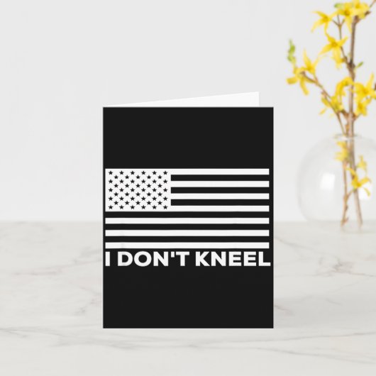 I Don't Kneel  Karte (Gelbe Blume)