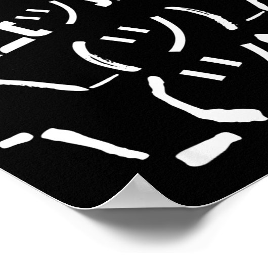 I Don't Know Idk  Poster (Ecke)