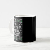 I Don't Know, Margo! Ugly Sweater Christmas Meme Kaffeetasse (Vorderseite Links)