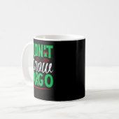 I Don't Know-margo Ugly Sweater Funny Christmas Fo Kaffeetasse (Vorderseite Links)