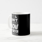 I Don't Know-margo Ugly Sweater Funny Christmas Fo Kaffeetasse (Vorderseite Links)
