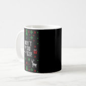 I Don't Know-margo Ugly Sweater Funny Christmas Fo Kaffeetasse (Vorderseite Links)