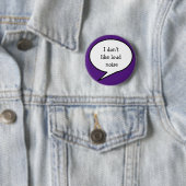 I don't like loud noise, purple awareness button (Beispiel)