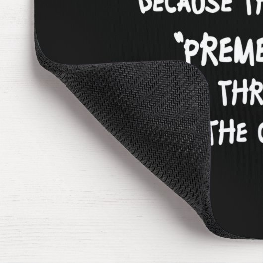 I Don't Like Making Plans Funny Saying Sarcastic Mousepad (Ecke)