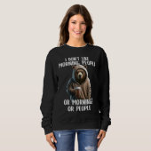 I Don't Like Morning People Coffee & Sarcastic Bea Sweatshirt (Vorne ganz)