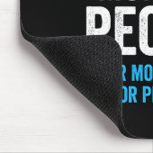 I Dont Like Morning People Funny Sarcastic Mousepad (Ecke)