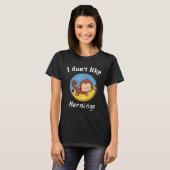 I Dont Like Mornings Cute monkey sleeping banana T-Shirt (Vorne ganz)
