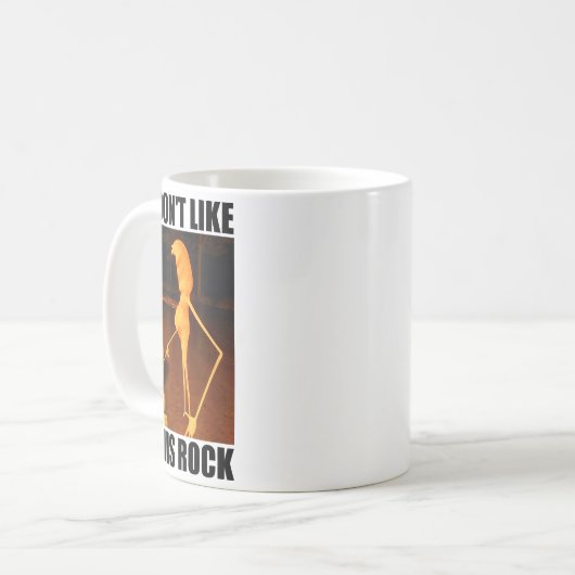 I Don't Like This Rock Funny Marcus The Worm Meme  Kaffeetasse (Vorderseite Links)