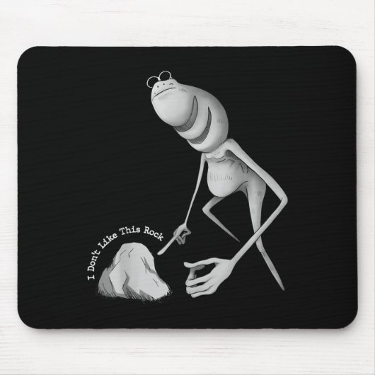 I Don't Like This Rock Funny Marcus The Worm Meme  Mousepad (Vorne)