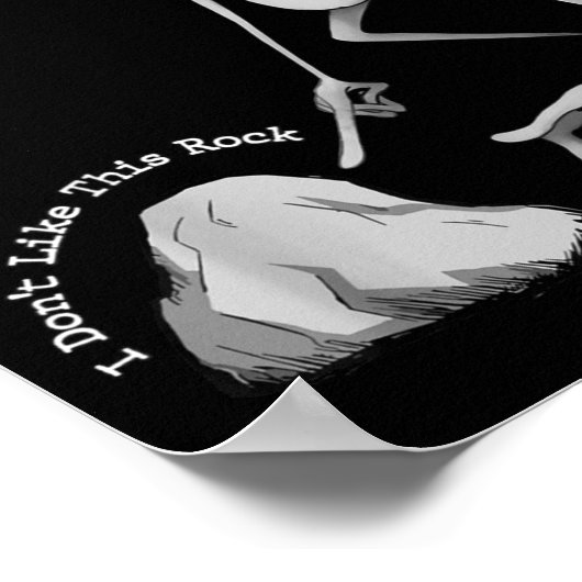 I Don't Like This Rock Funny Marcus The Worm Meme  Poster (Ecke)