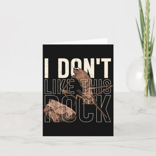 I Don't Like This Rock Marcus The Worm Meme Funny Karte (Vorderseite)