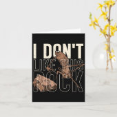 I Don't Like This Rock Marcus The Worm Meme Funny Karte (Gelbe Blume)