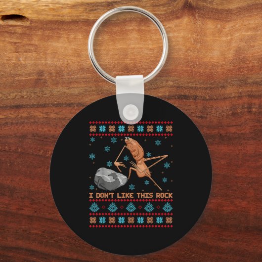 I Don't Like This Rock Marcus The Worm Ugly Sweate Schlüsselanhänger (Vorderseite)