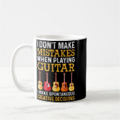 I Don't Make Mistakes When Playing Guitar Funny Gu Kaffeetasse (Links)