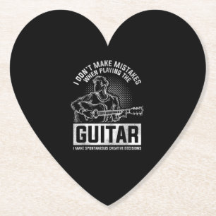 I Don't Make Mistakes When Playing The Guitar Untersetzer