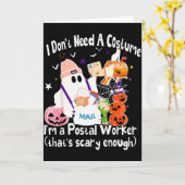 I Don't Need A Costume I'm A Stal Worker Ghost Hal Karte (Gelbe Blume)