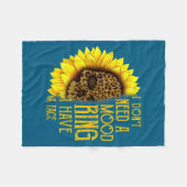 I Don't Need A Mood Ring I Have A Face Sunflower S Fleecedecke (Vorderseite (Horizontal))