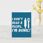I Don't Need A Recipe I'm Bunic Romanian Grandfath Karte (Gelbe Blume)