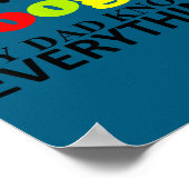 I Don't Need Google My Dad Knows Everything Daught Poster (Ecke)