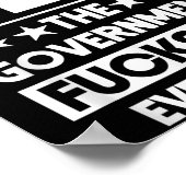 I Don't Need The Government Fors Me Everyday Sarca Poster (Ecke)