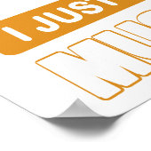 I DON'T NEED THERAPY Ford Mustang 1969 Boss Poster (Ecke)