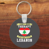 I Don't Need Therapy I Just Need To Go To Lebanon  Schlüsselanhänger (Vorderseite)