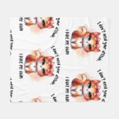 I Don't Need Your Attitude Funny Cat Lover Gift Fleecedecke (Vorderseite (Horizontal))