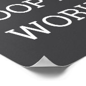 I Don't Op At Work Funny Casual Friday  Poster (Ecke)