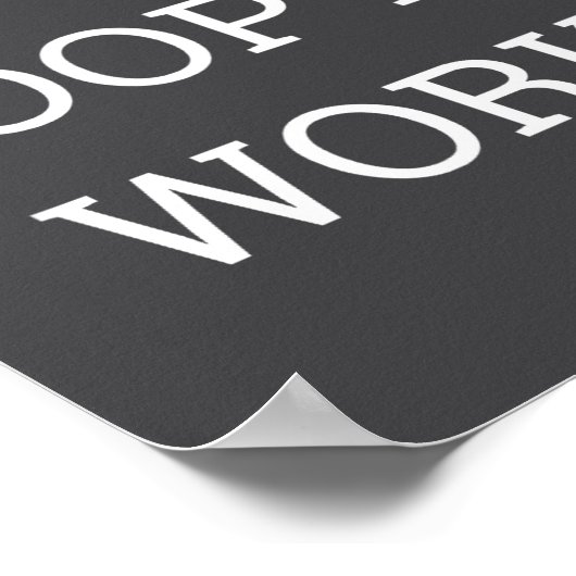 I Don't Op At Work Funny Casual Friday  Poster (Ecke)