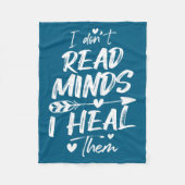 I Don't Read Minds I Heal Them - Psychology Psycho Fleecedecke (Vorderseite)